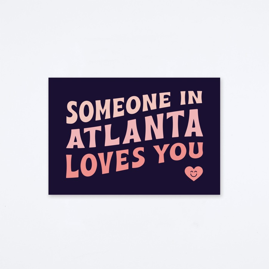 Archer Paper Goods Loves You Atlanta Postcard Regional