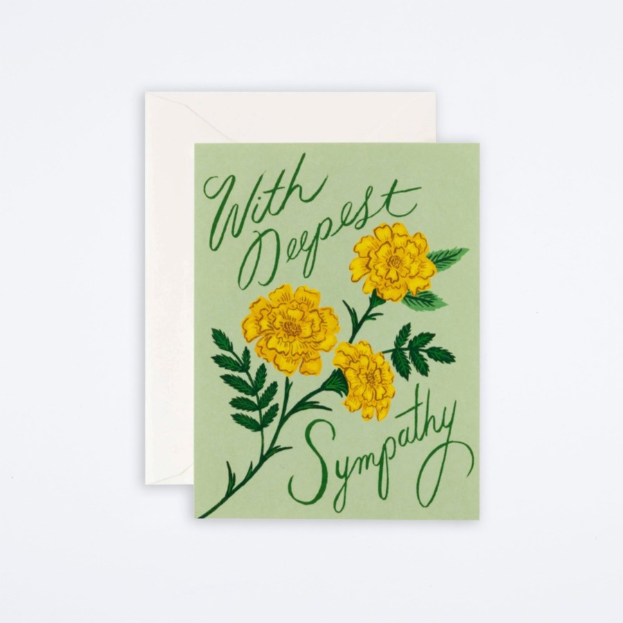 Rifle Paper Co Marigold Sympathy Card Sympathy