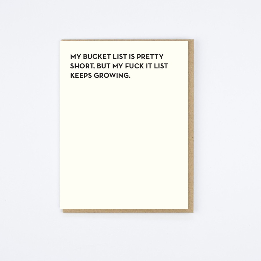 Sapling Press Bucket List Card Humor