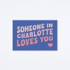 Archer Paper Goods Loves You Charlotte Postcard Regional