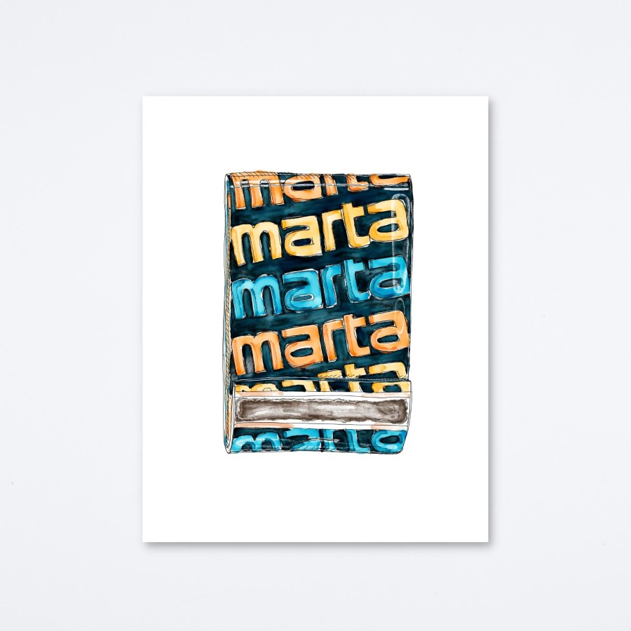 Mighty Strike Match Club Marta Atlanta Art Print Wall Art