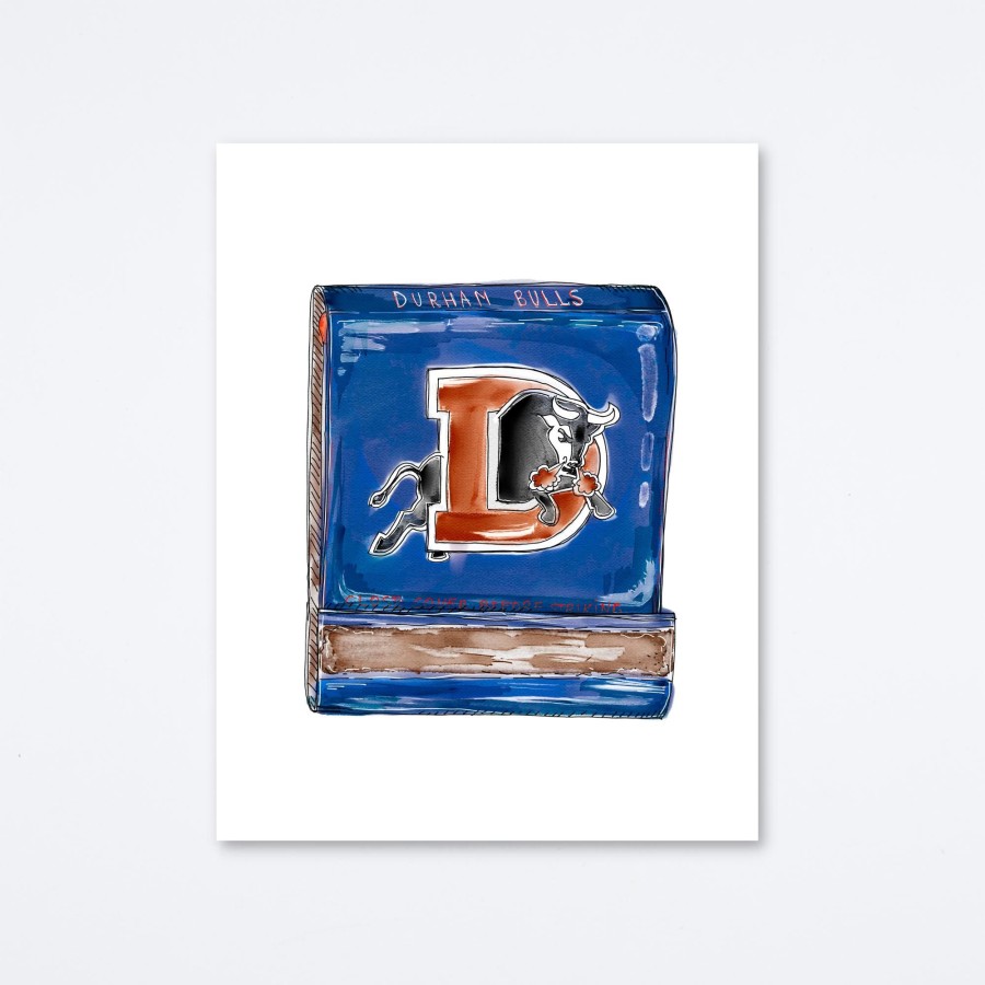 Mighty Strike Match Club Durham Bulls Art Print Wall Art