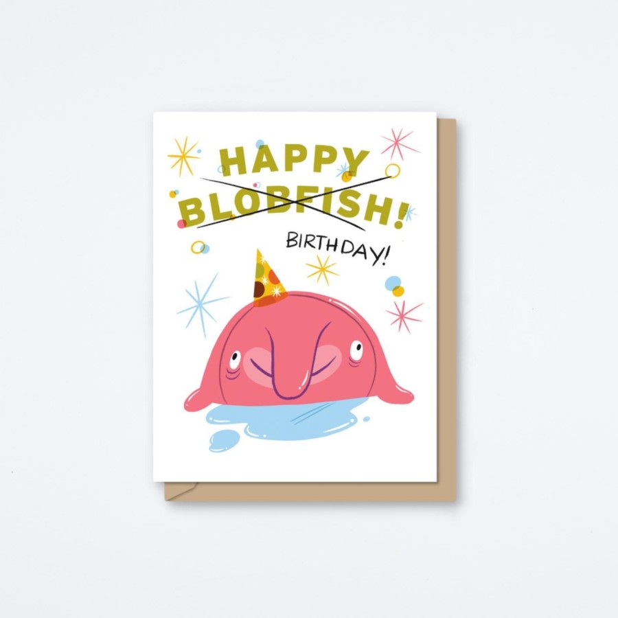 Maginating Happy Blobfish Card Birthday