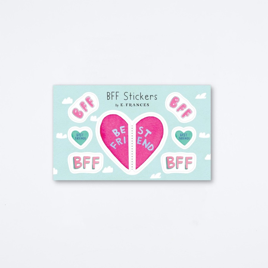 E Frances Paper Bff Heart Sticker Stickers