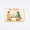 Cavallini & Co Happy Birthday Dogs And Cake Card Birthday