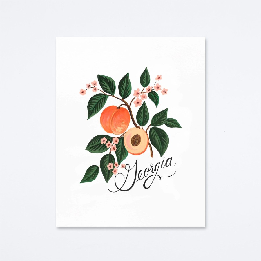 Rifle Paper Co Georgia Peach Art Print Regional