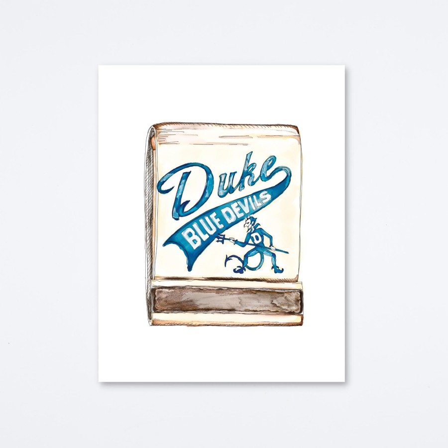 Mighty Strike Match Club Duke Blue Devils Art Print Wall Art