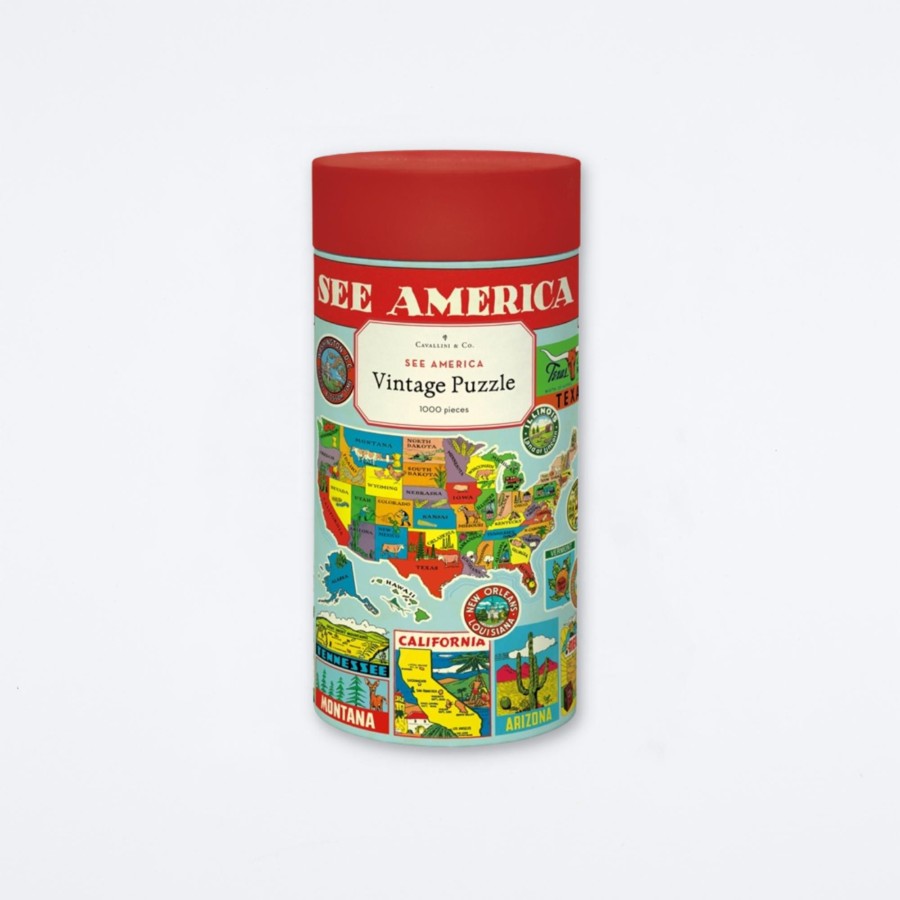 Cavallini & Co See America Puzzle Puzzles