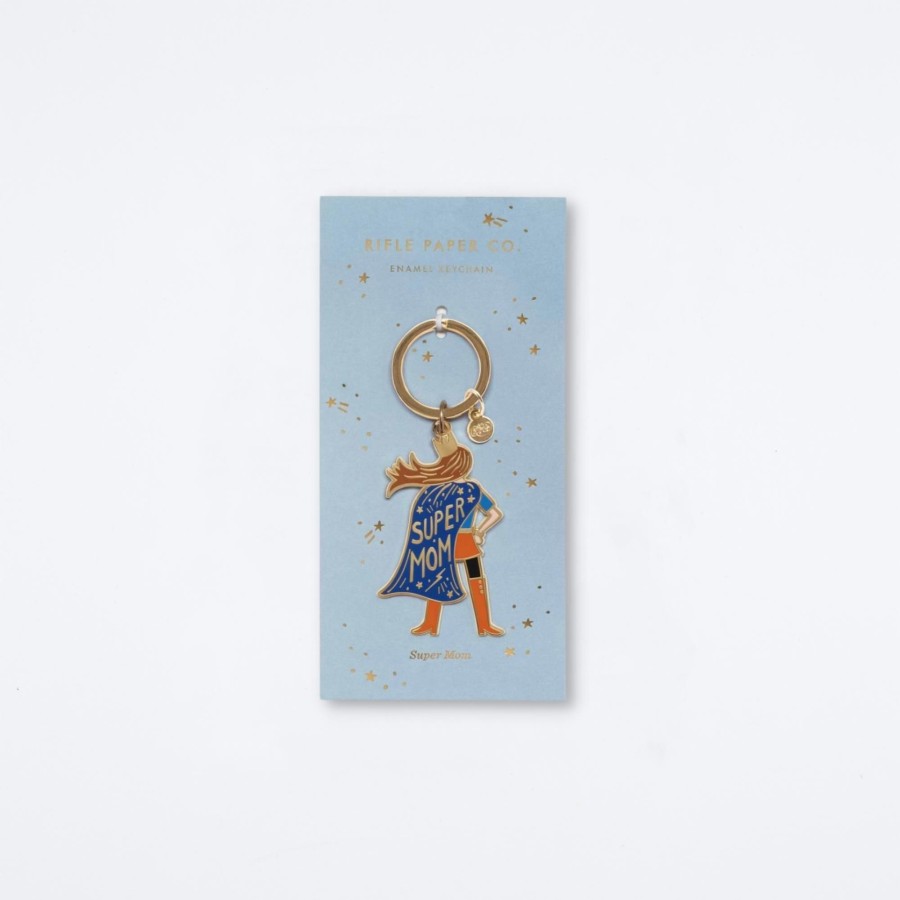 Rifle Paper Co Super Mom Enamel Keychain Keychains