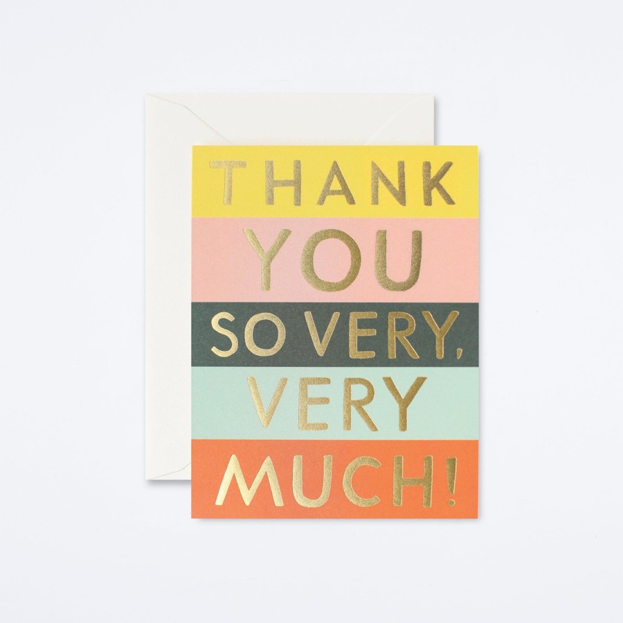 Rifle Paper Co Color Block Thank You Card Boxed Card Sets