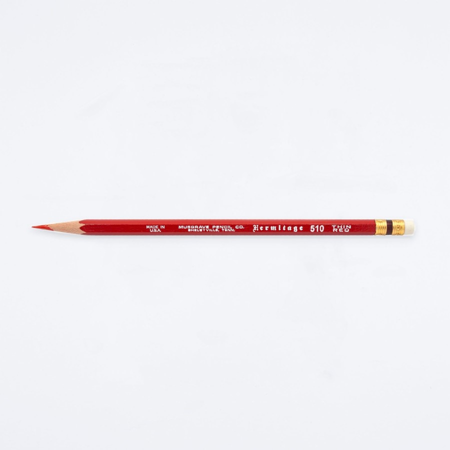 Musgrave Pencil Co Hermitage Thin Red Pencil Colored Pencils