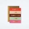 Rifle Paper Co Color Block Love Card Love