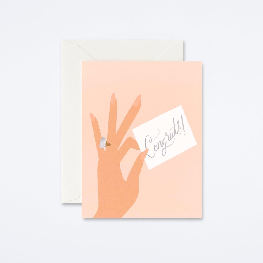 Rifle Paper Co Congrats Ring Card Congrats