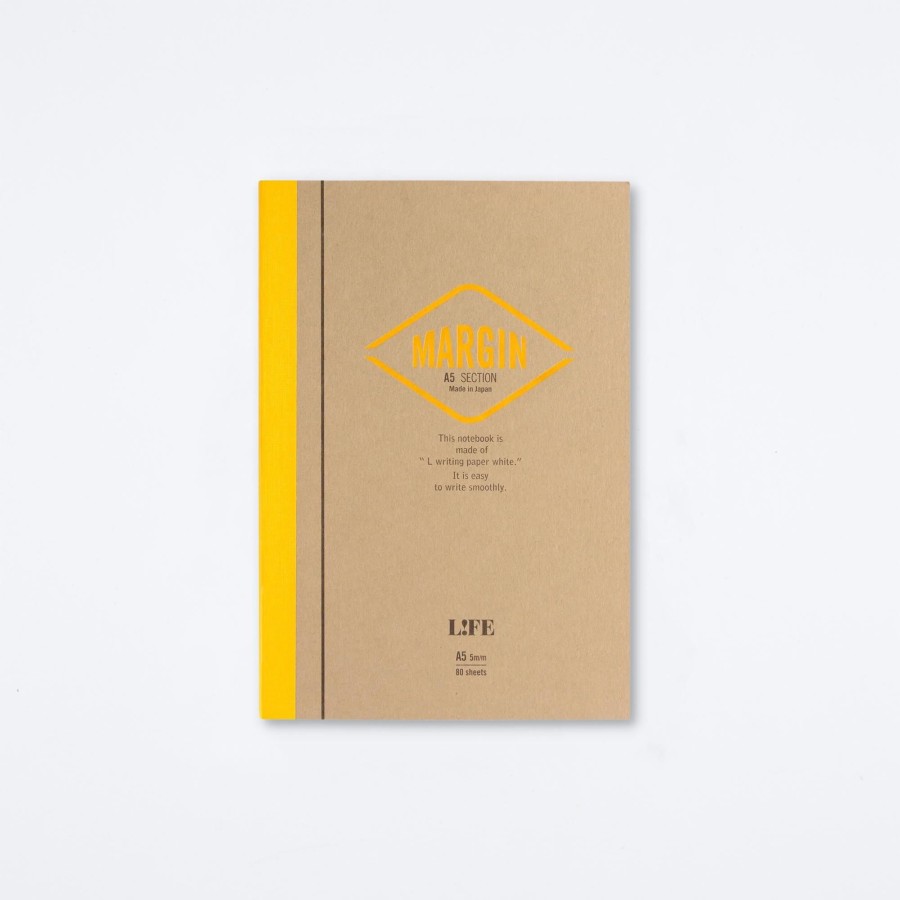 Life Stationery Margin Section (Grid) Notebook Notebooks