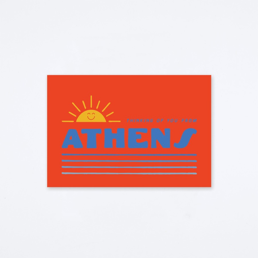 Archer Paper Goods Thinking Of You Athens Postcard Regional