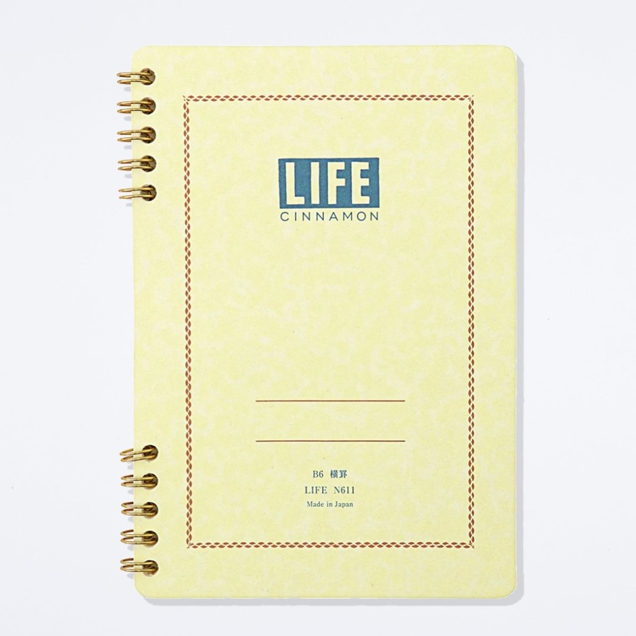 Life Stationery Life Cinnamon Ringed B6 Notebook Notebooks