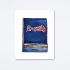 Mighty Strike Match Club Atlanta Braves Navy Art Print Wall Art