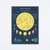 Cavallini & Co Moon Chart Wrap Home