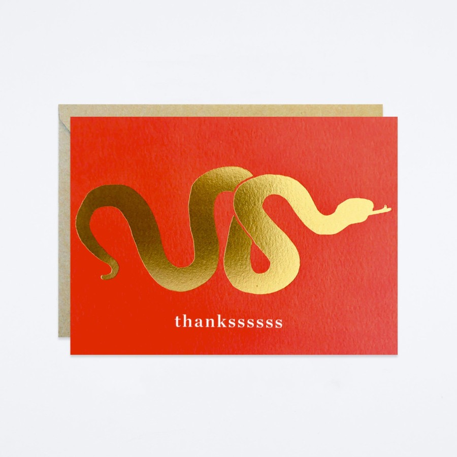 J Falkner Gold Snake Thank You Set Boxed Card Sets