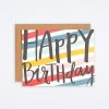 One Canoe Two Birthday Stripes Card Birthday