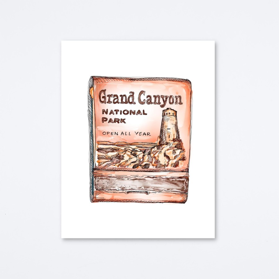 Mighty Strike Match Club Grand Canyon Art Print Wall Art