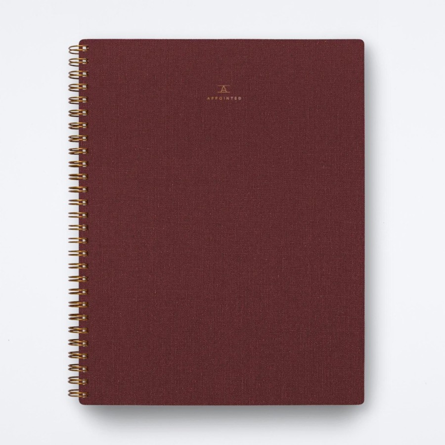 Appointed Rhubarb Lined Notebook Notebooks