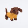 Jellycat Yellow Sweater Sausage Dog Stuffed Animals