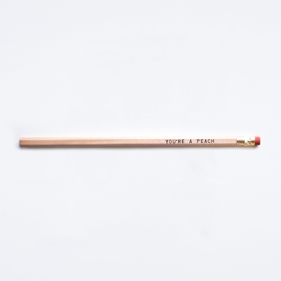 Archer Paper Goods You'Re A Peach Pencil Archer Exclusives