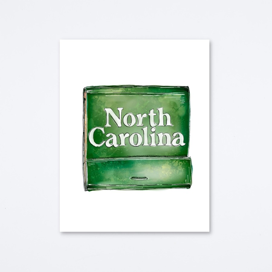 Mighty Strike Match Club North Carolina Art Print Wall Art