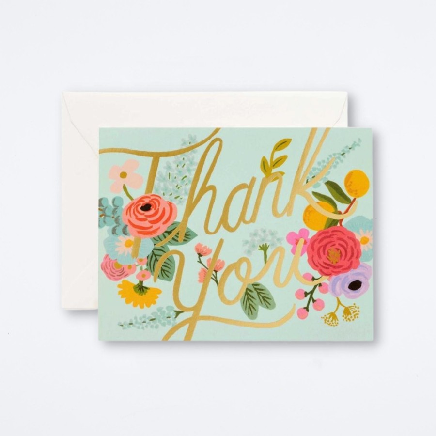 Rifle Paper Co Mint Garden Thank You Card Boxed Card Sets