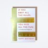 J Falkner Rulebreaker Birthday Card Birthday