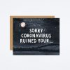 One Canoe Two Sorry Coronavirus Ruined Your... Card Sympathy