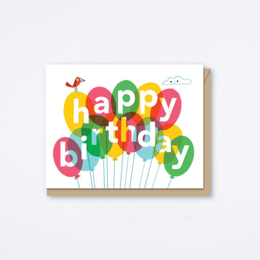 Maginating Birthday Balloon Kitty Card Birthday