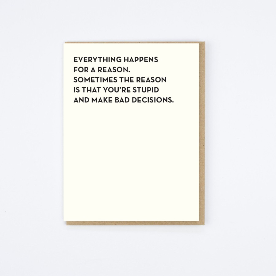 Sapling Press Bad Decisions Card Humor