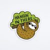 Badge Bomb Hangin' In There Sloth Sticker Stickers