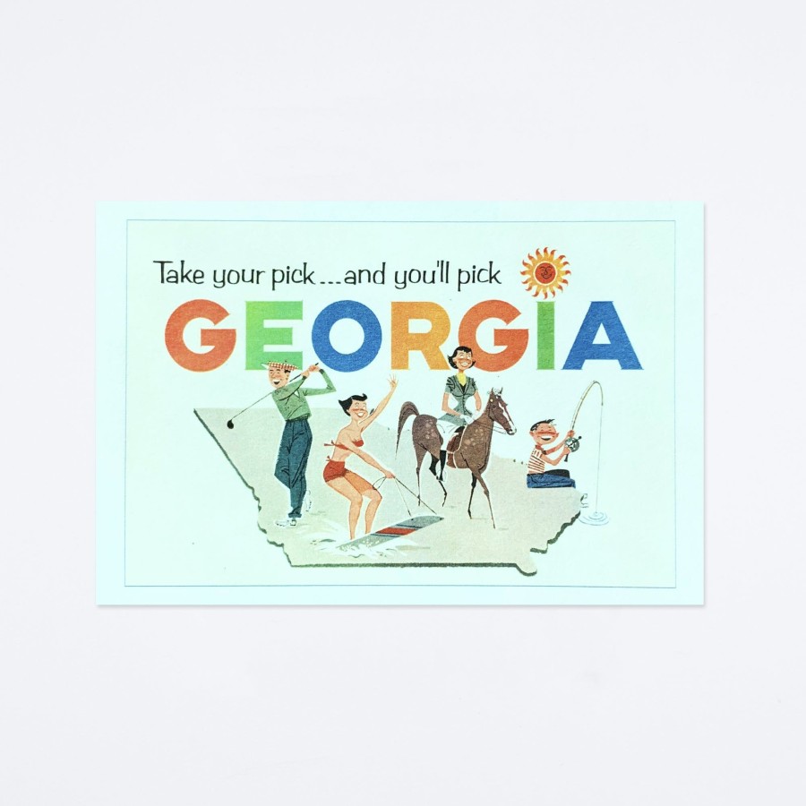 Found Image Press You'Ll Pick Georgia Postcard Postcards