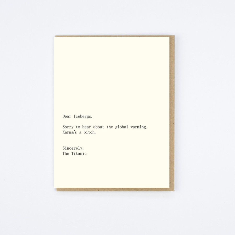 Sapling Press Icebergs/Titanic Card Humor