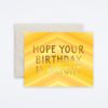 One Canoe Two Yellow Stripe Birthday Card Birthday