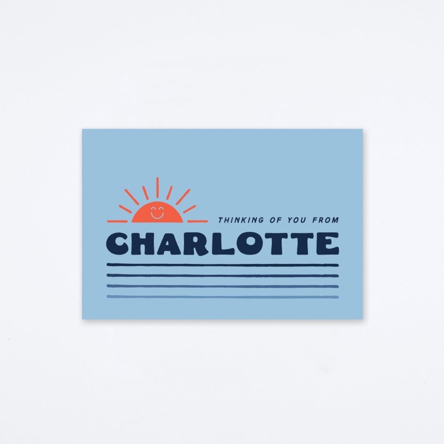 Archer Paper Goods Thinking Of You Charlotte Postcard Regional