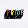 Badge Bomb Pride Word Rainbow Sticker Stickers