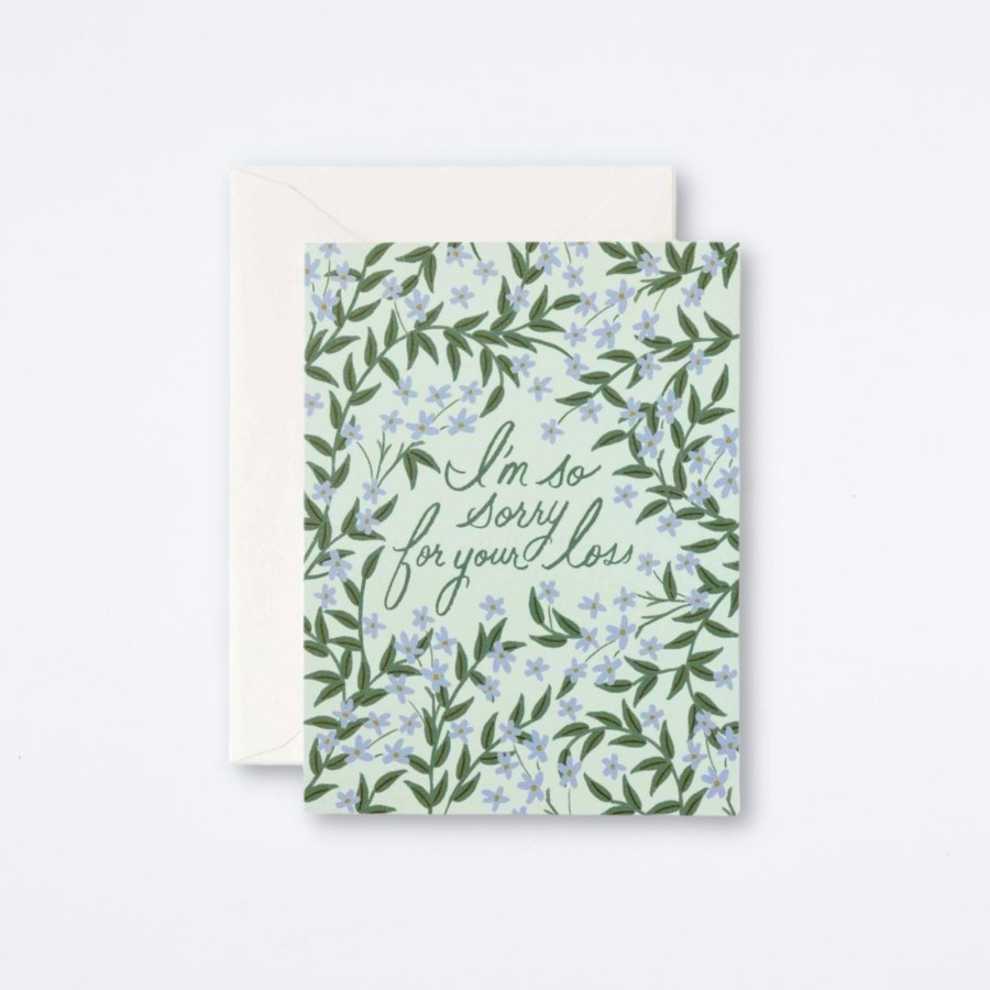 Rifle Paper Co Laurel Sympathy Card Sympathy