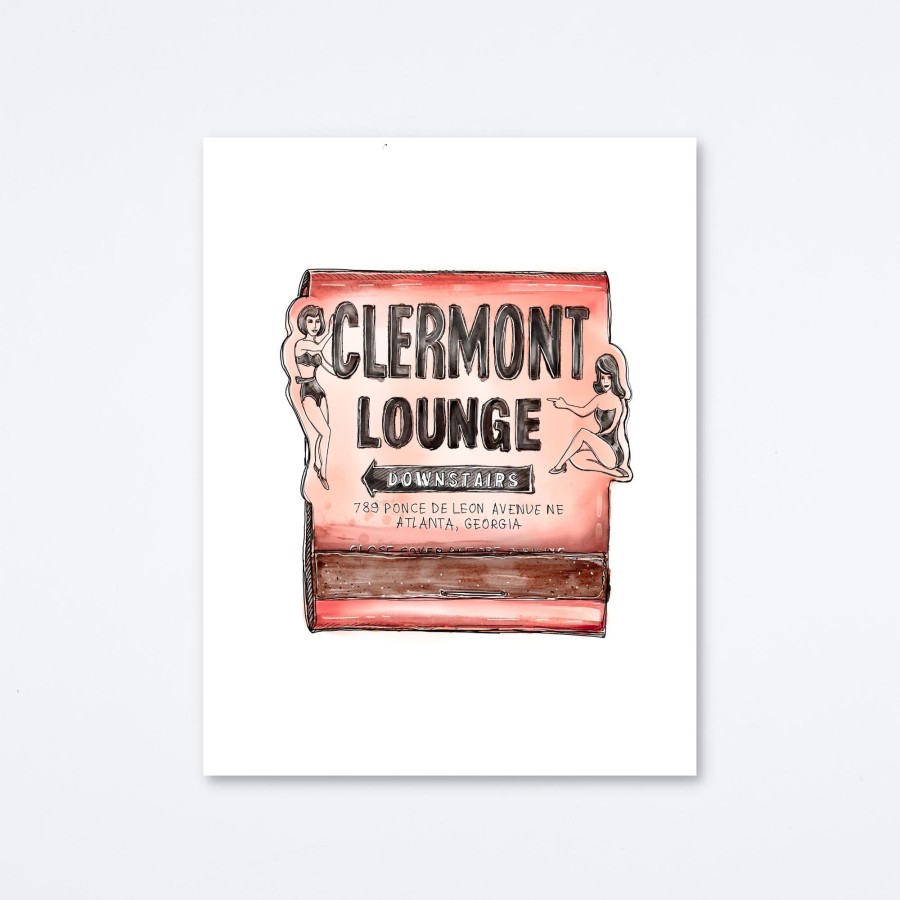 Mighty Strike Match Club Clermont Lounge Art Print Wall Art