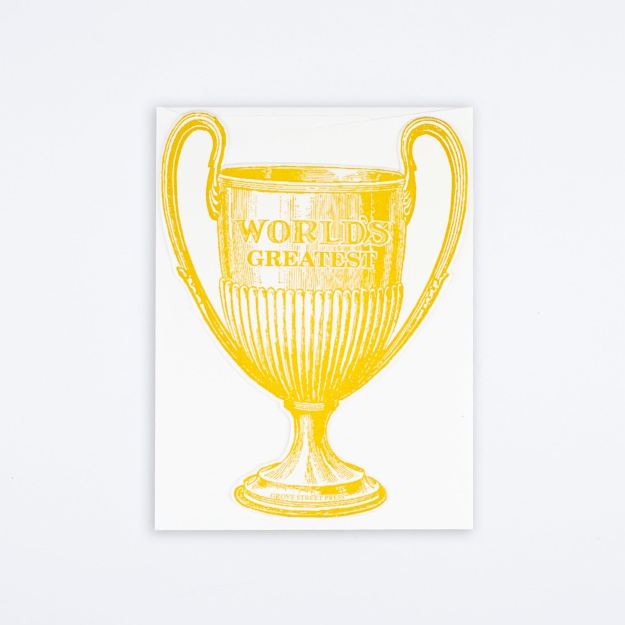 Grove Street Press World'S Greatest Trophy Card Congrats