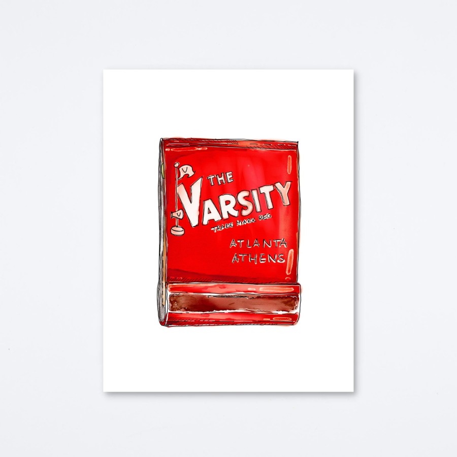 Mighty Strike Match Club Varsity Art Print Wall Art