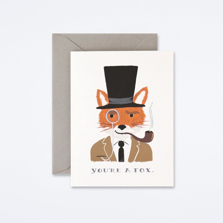 Rifle Paper Co You'Re A Fox Card Love