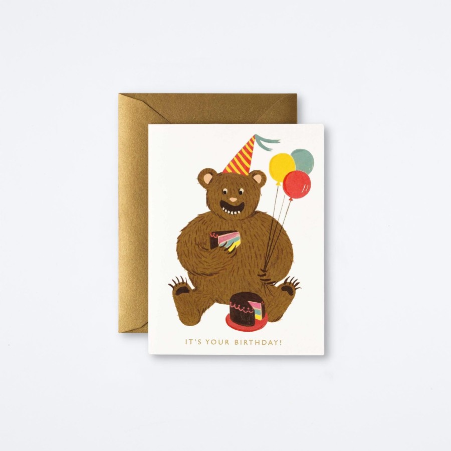 Rifle Paper Co Birthday Bear Card Birthday