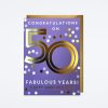 J Falkner Gold 50Th Anniversary Card Love