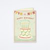 Cavallini & Co Happy Birthday Cake Card Birthday