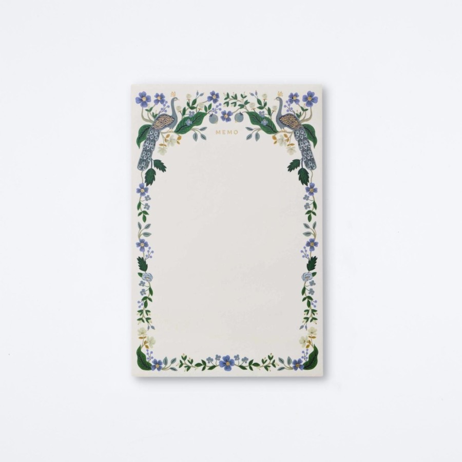 Rifle Paper Co Peacock Large Memo Notepad Notepads