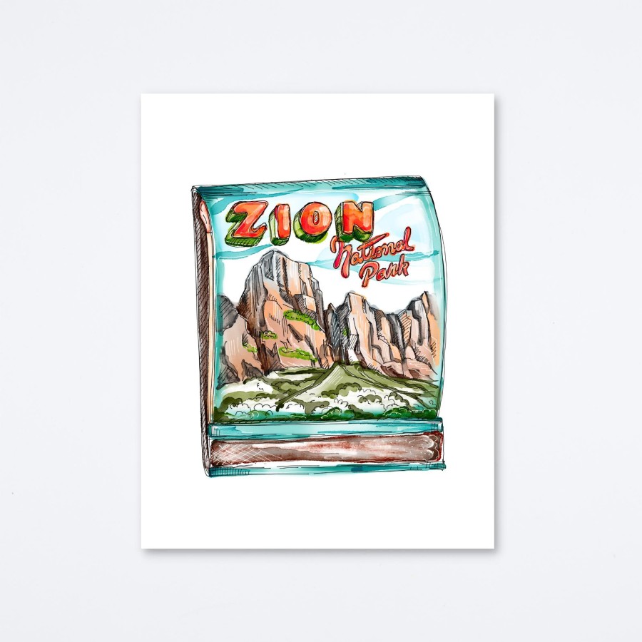 Mighty Strike Match Club Zion Art Print Wall Art